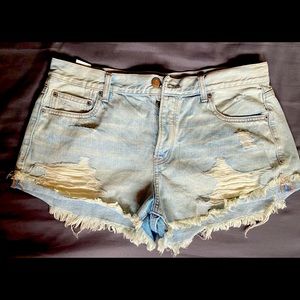 American Eagle Distressed Tomboy Shorts